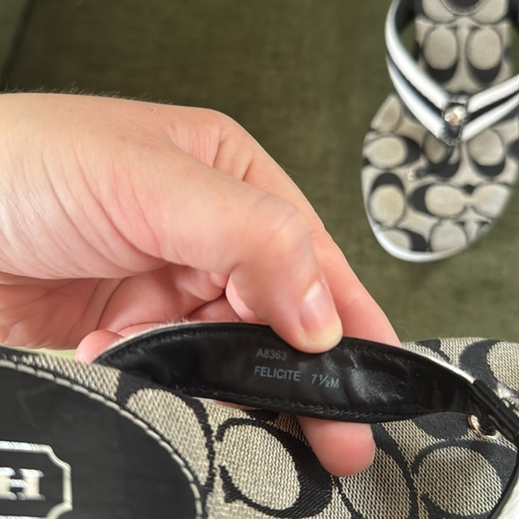 Coach Y2K Felicite Wedge Sandals Size 7.5 - Picture 12 of 13